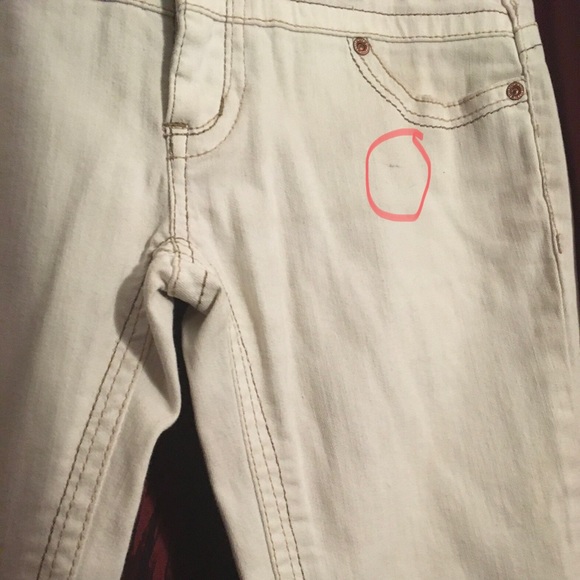 Off-white cropped jeans Freestyle Size 7 low rise - Picture 8 of 8